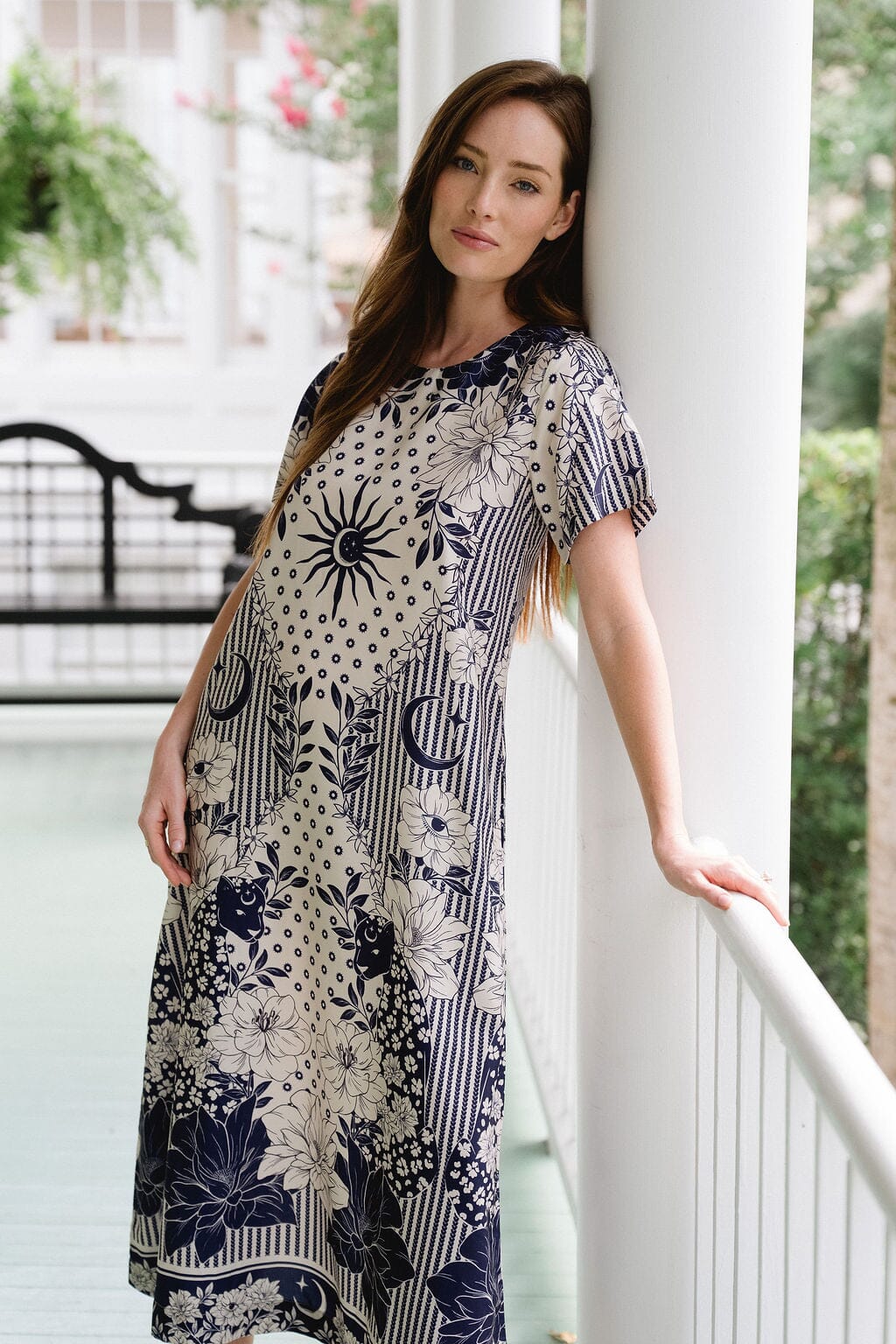 Diana Maxi Dress in Navy