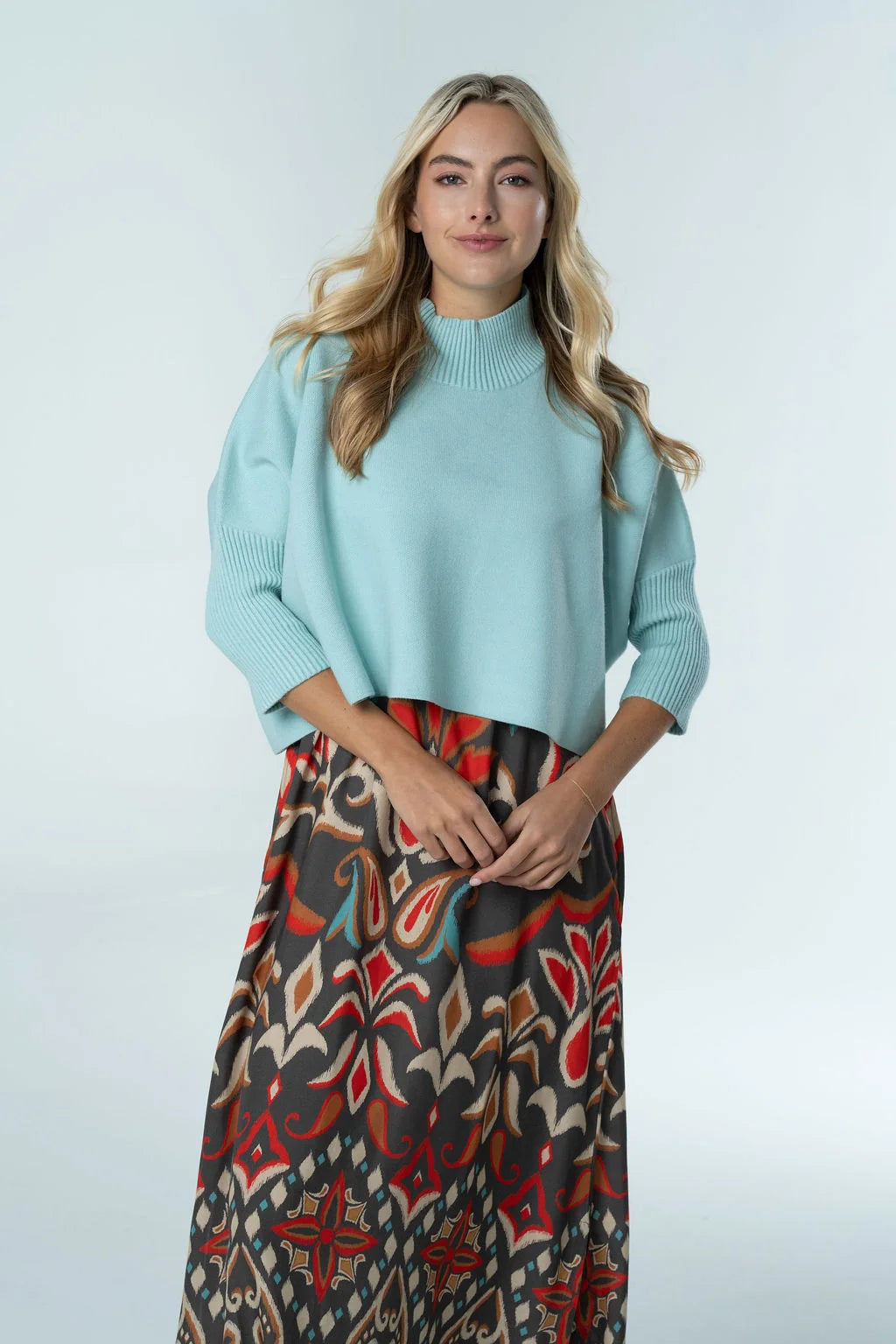 Diana Maxi Dress in Spiced Ikat Desert Tapestry