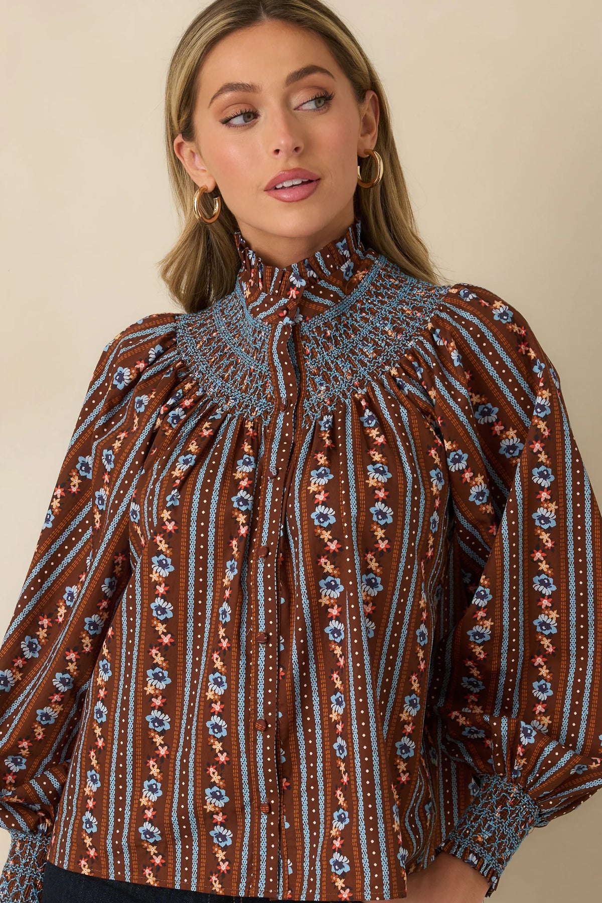 Bedford Blouse in Fireside Floral