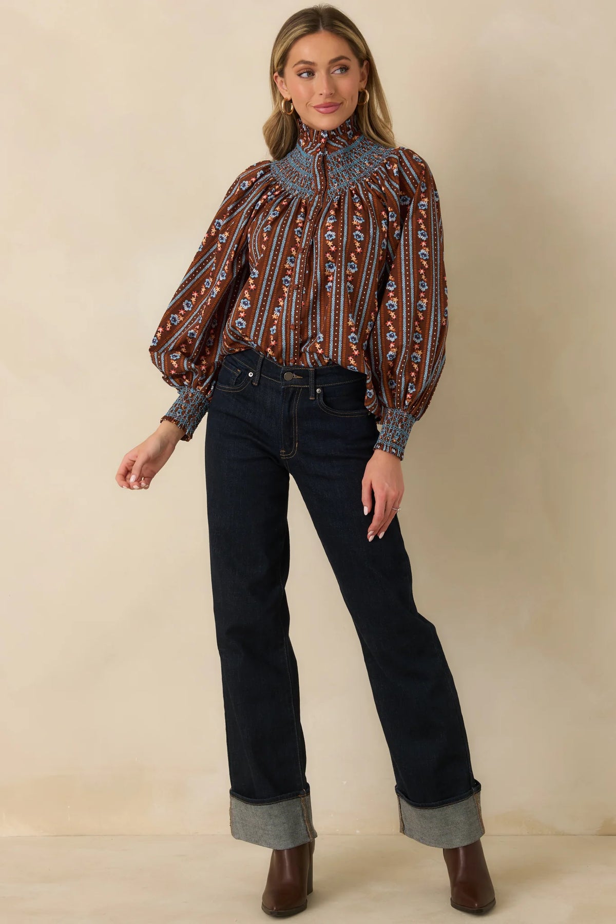 Bedford Blouse in Fireside Floral