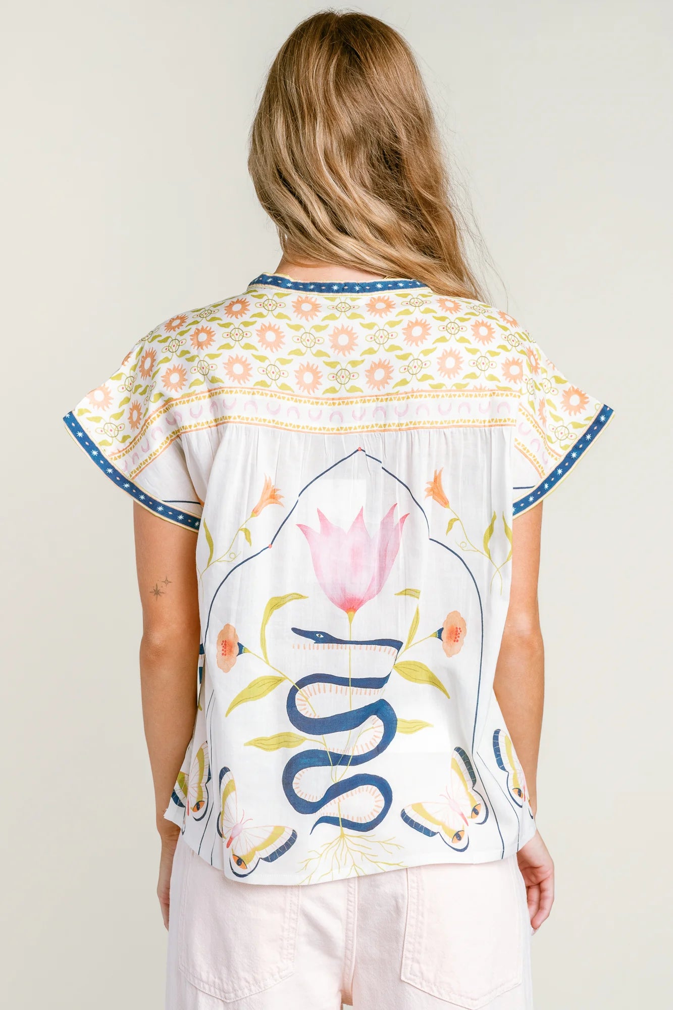 Hadley Top in Montecito Print