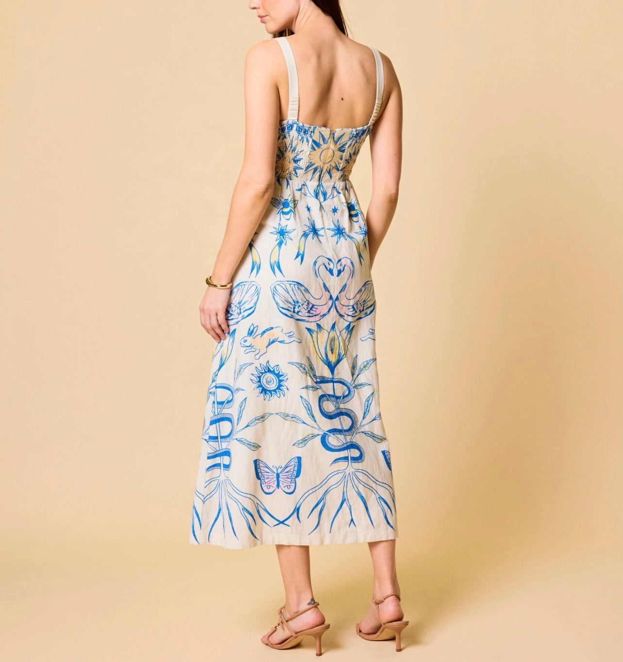 Shelly Ankle Dress in Lunada Print