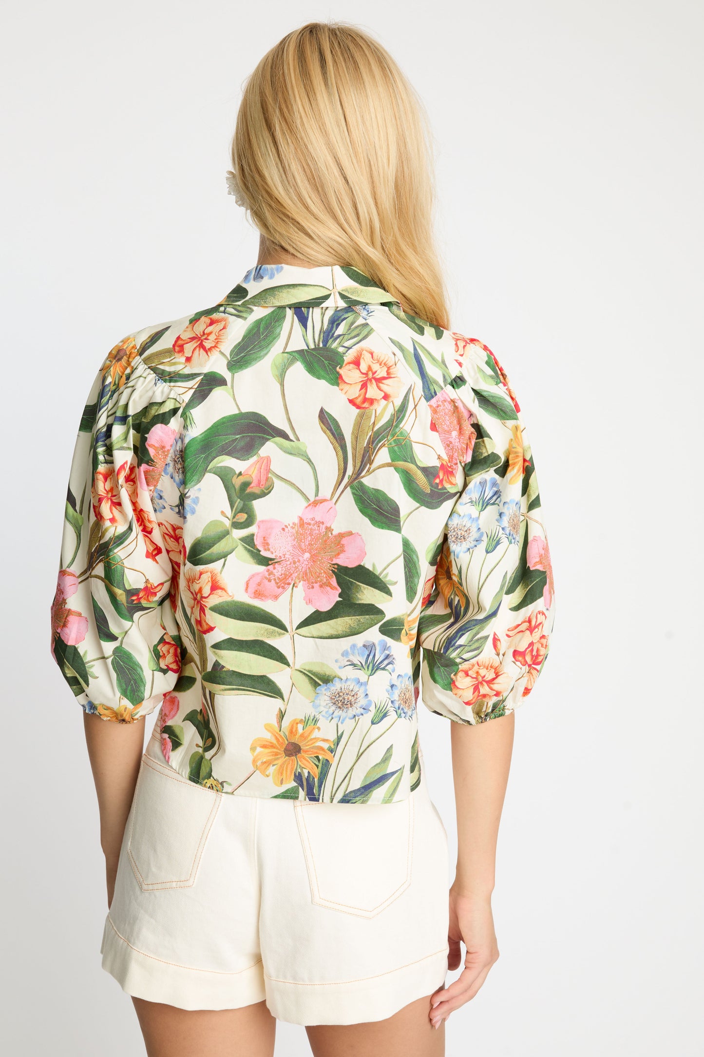 Juliette Top in Buttercream Floral