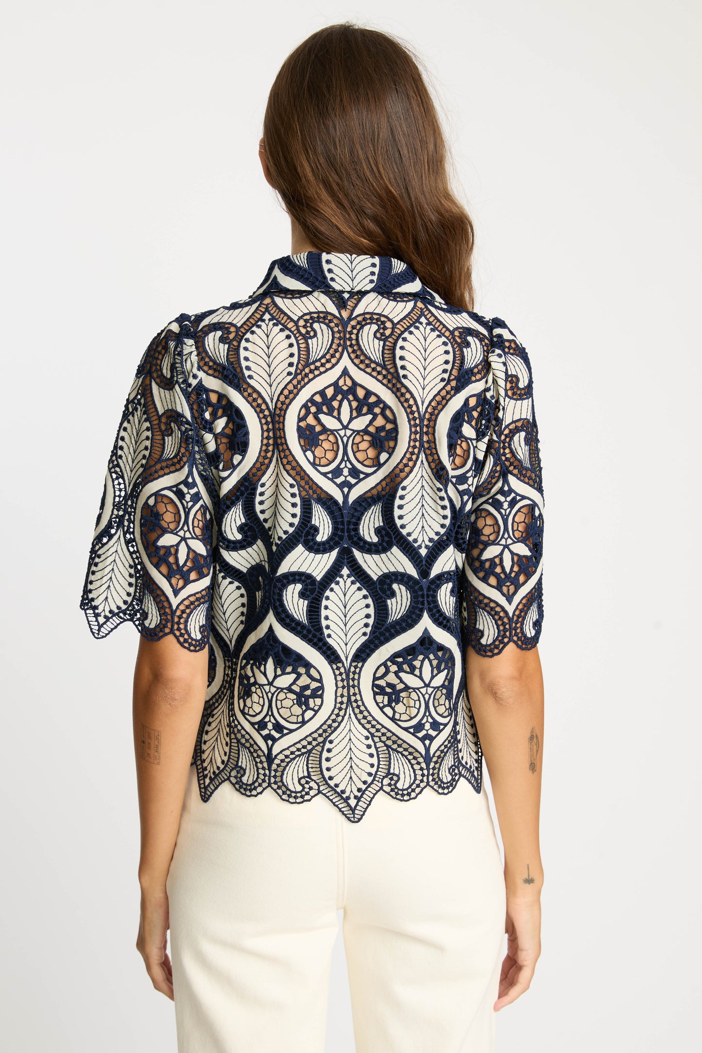 Tay Top in Navy Lace