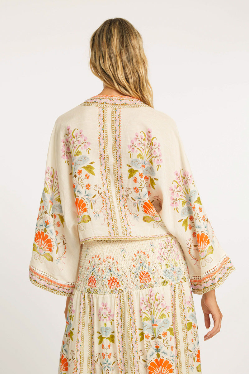 Mandolin Top in Vintage Floral