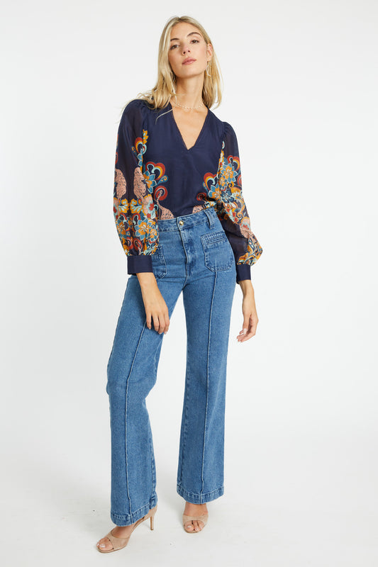 Ruby Top in Cosmic Cheetah