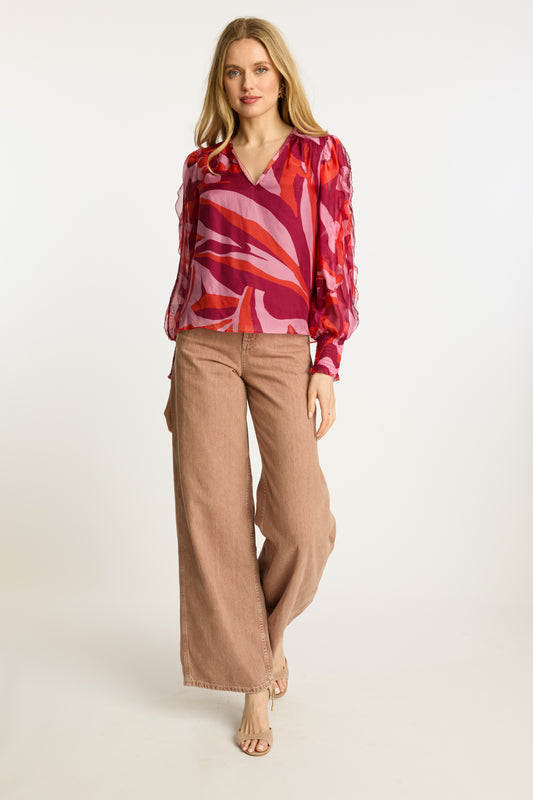 Flora Top in African Sunset