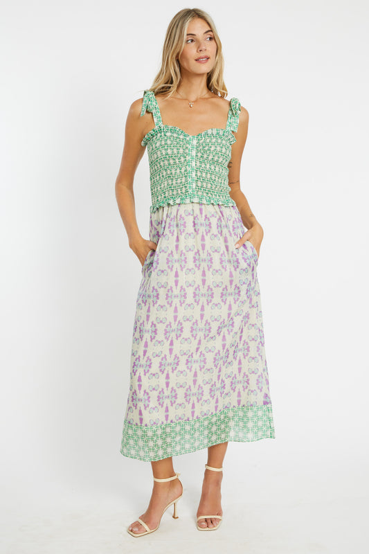 Thandi Dress in Tribal Ink Blot