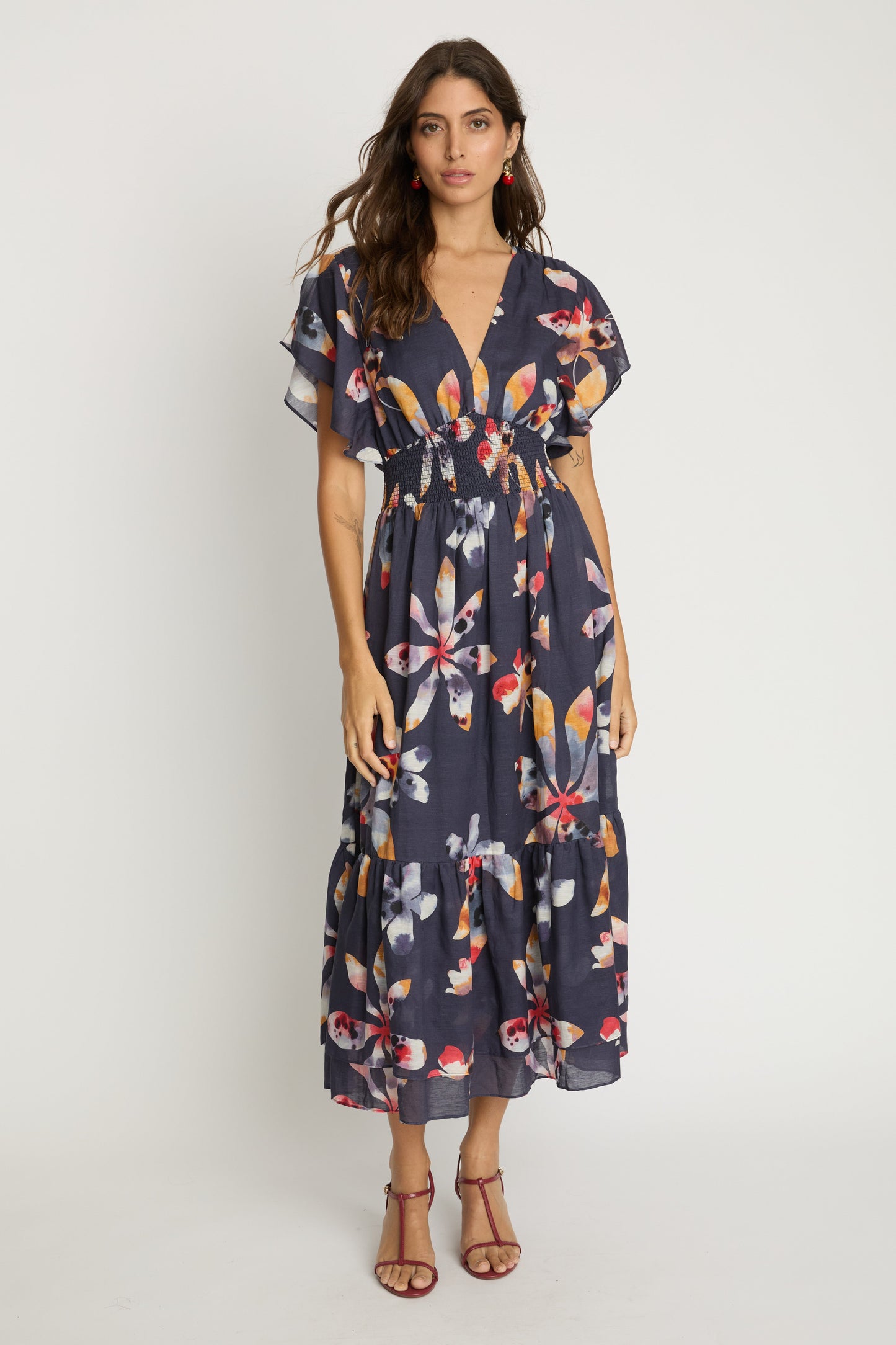 Blakely Dress in Watercolor Bloom