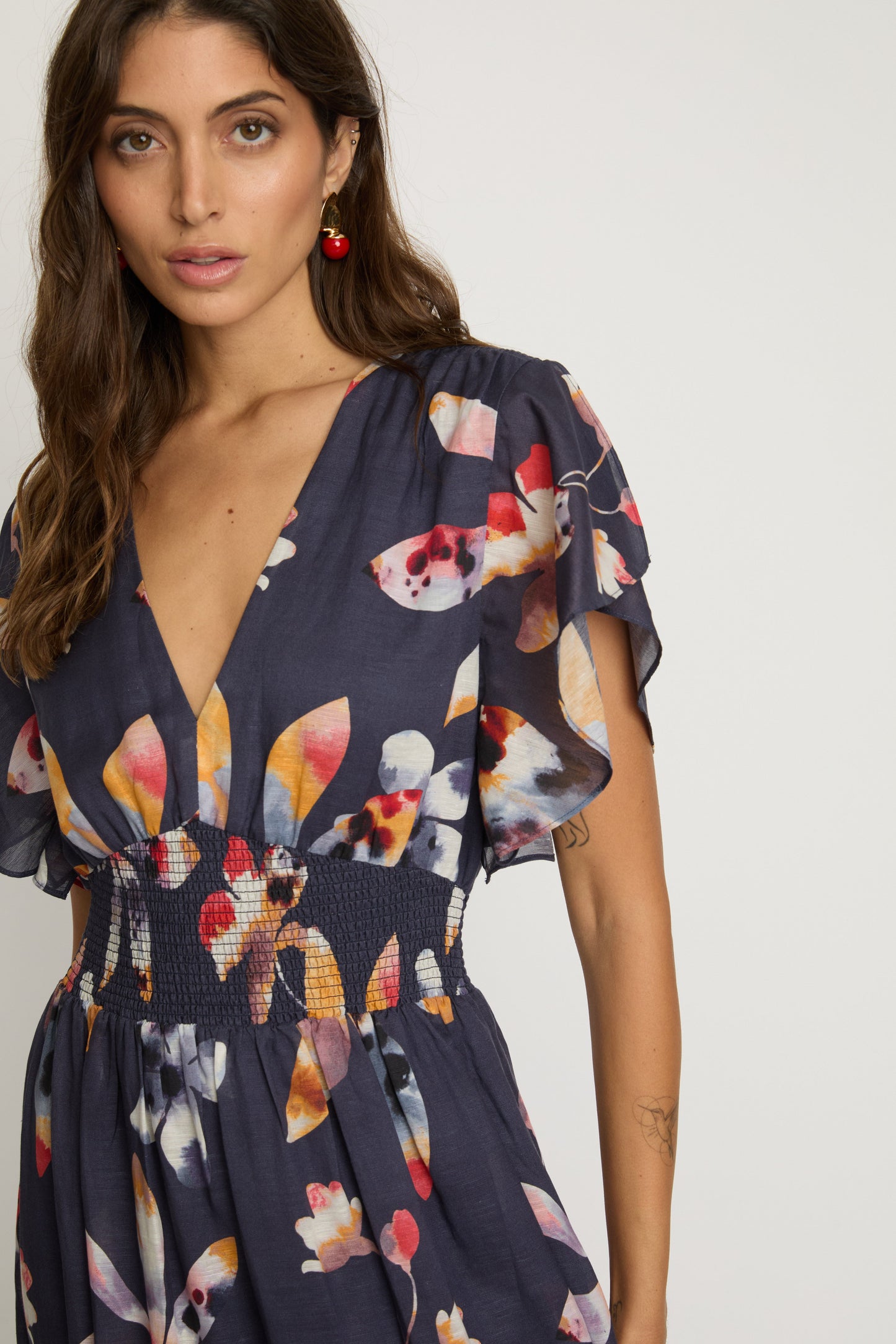 Blakely Dress in Watercolor Bloom
