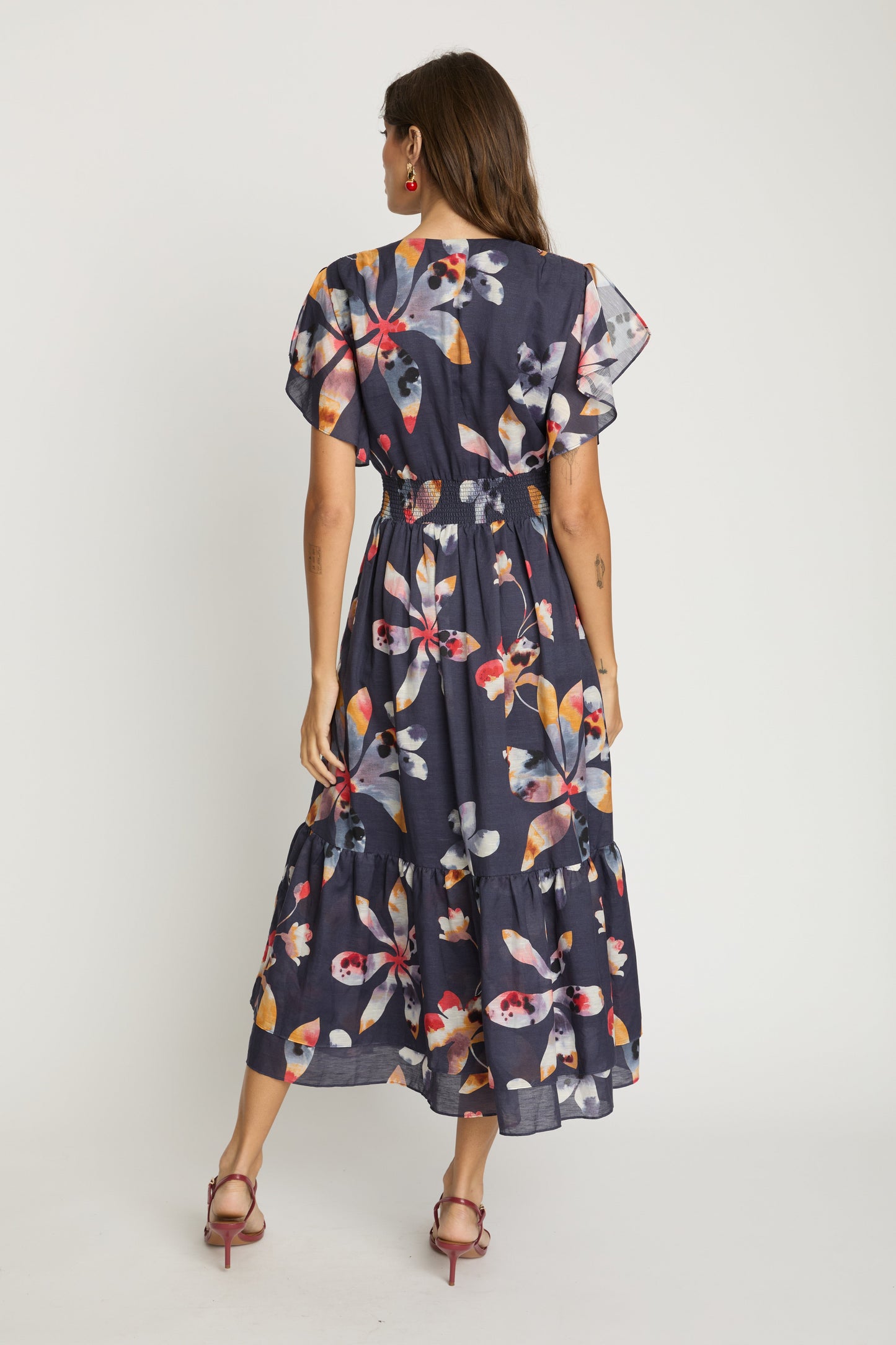 Blakely Dress in Watercolor Bloom