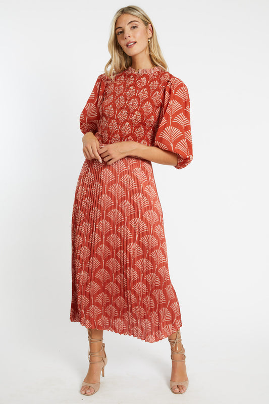Lucille Skirt in Rust Ginko Breeze