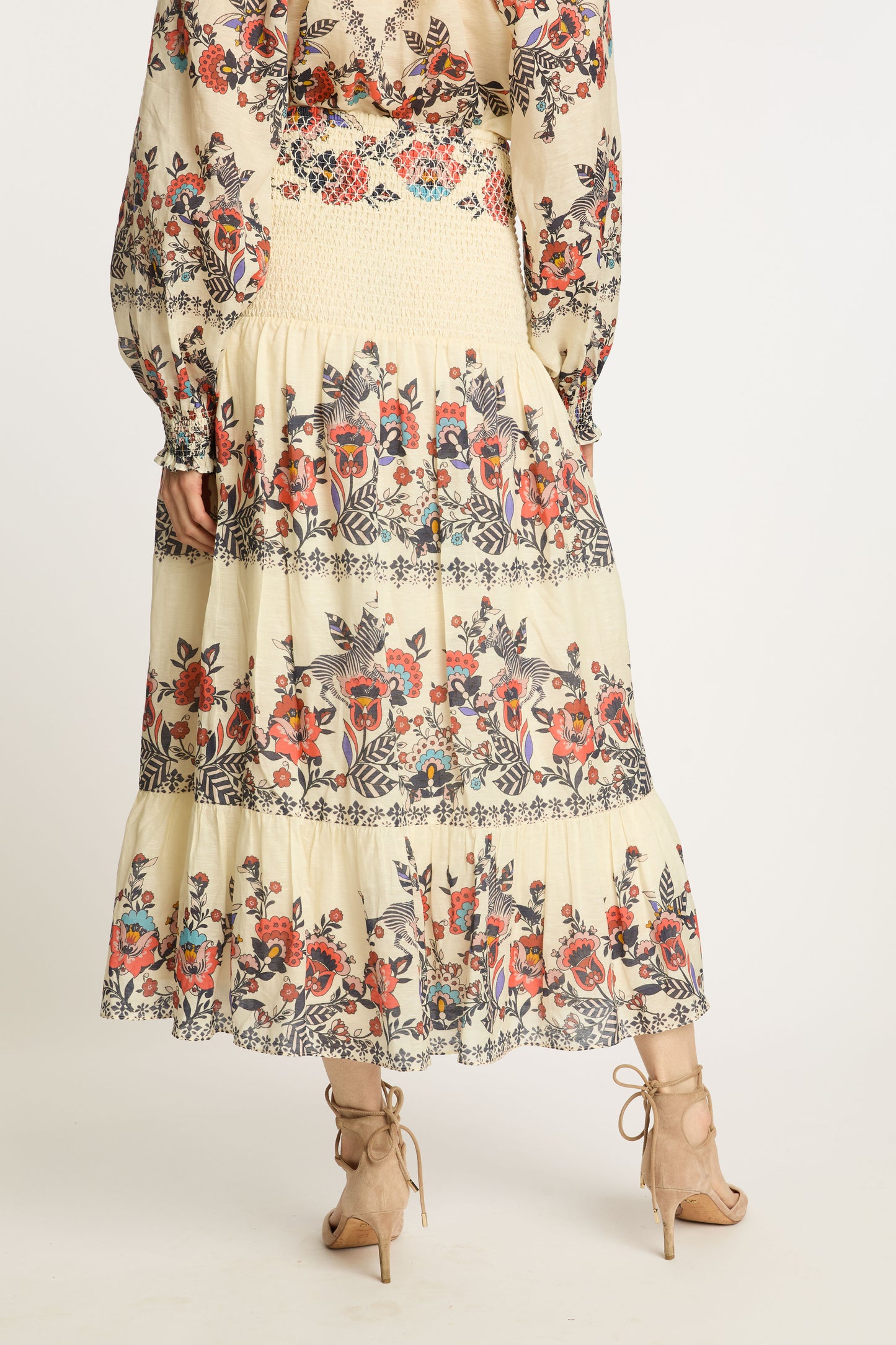 Chablis Skirt Dress in Zebra Leaf