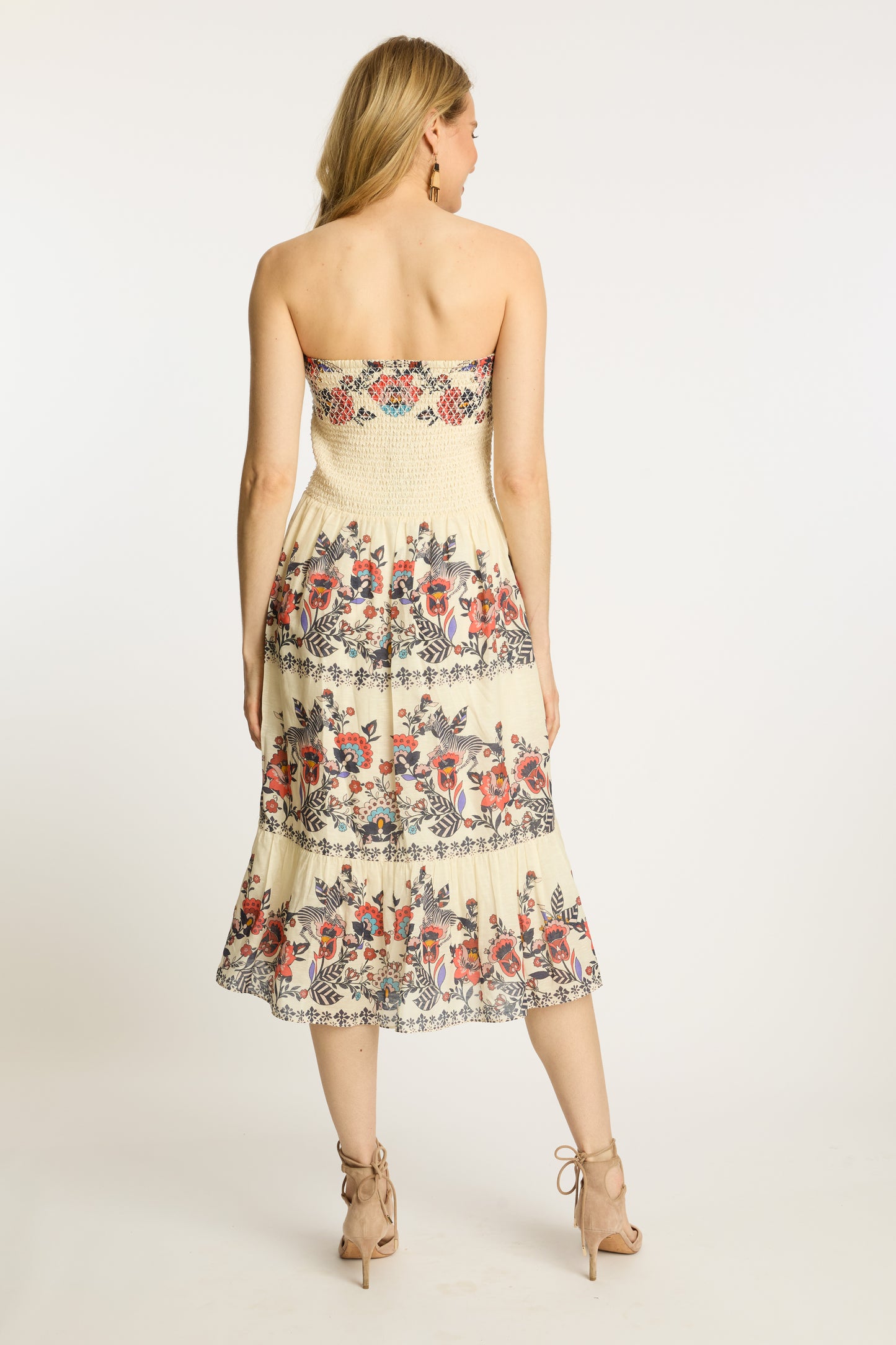 Chablis Skirt Dress in Zebra Leaf