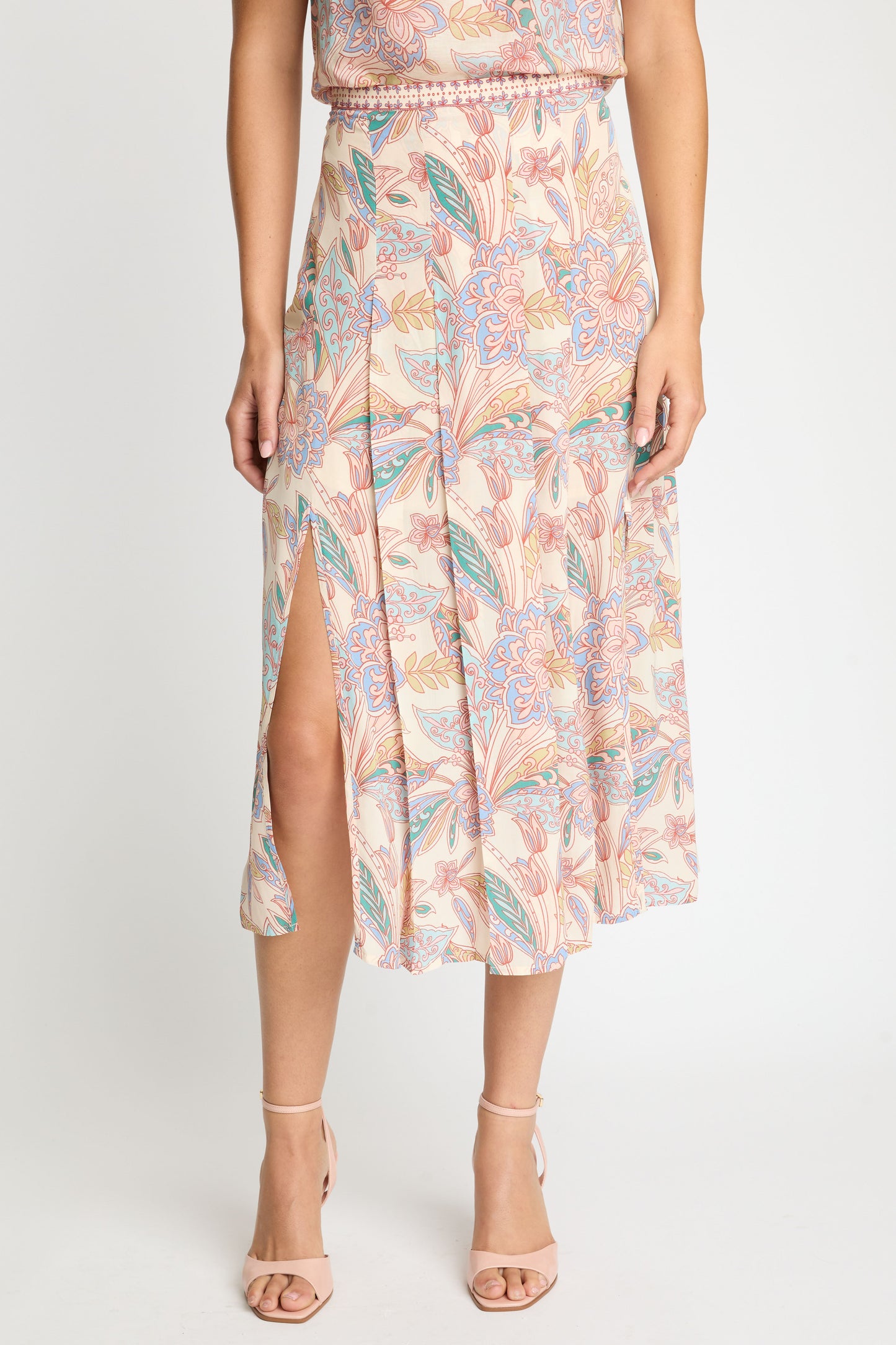 Glenda Skirt in Paisley Floral