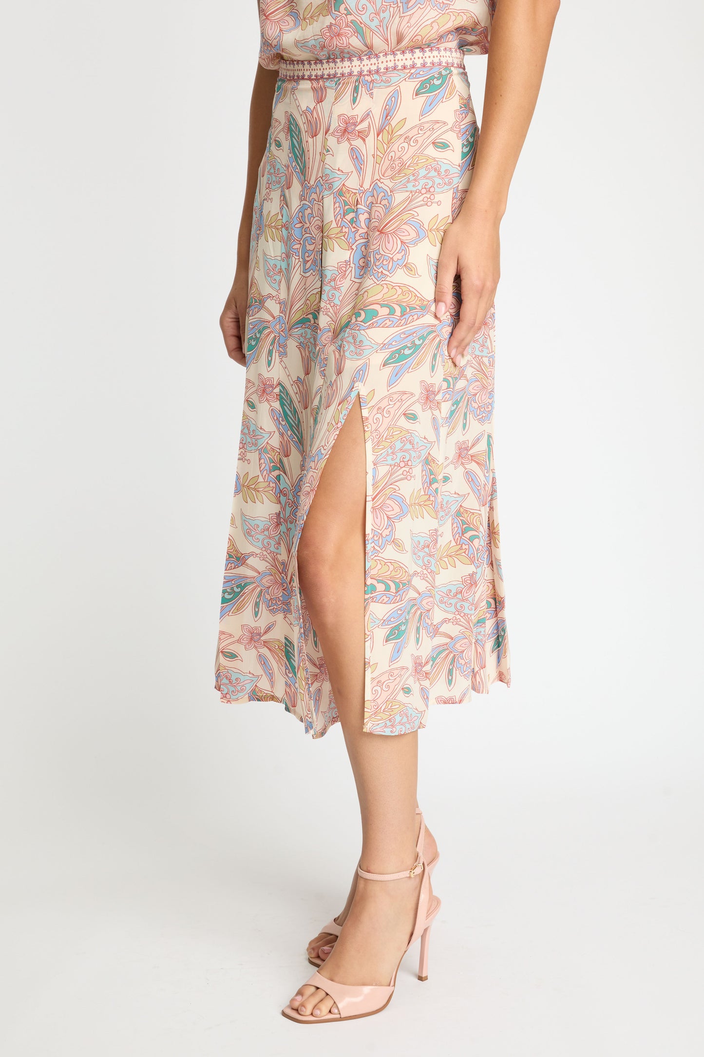 Glenda Skirt in Paisley Floral