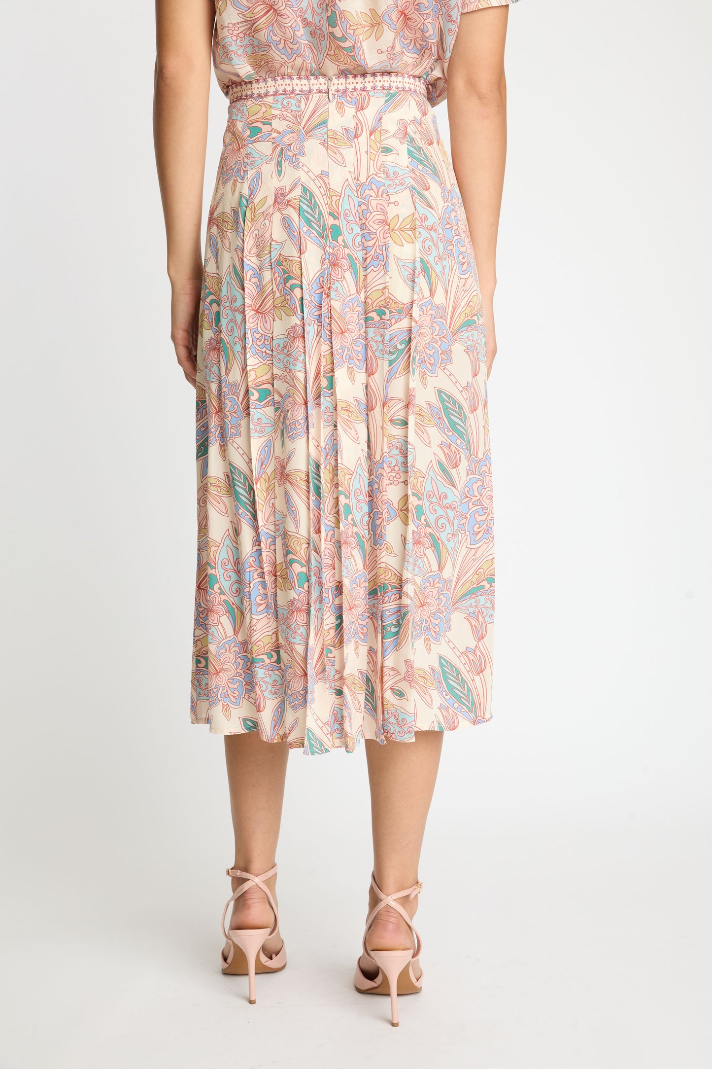 Glenda Skirt in Paisley Floral