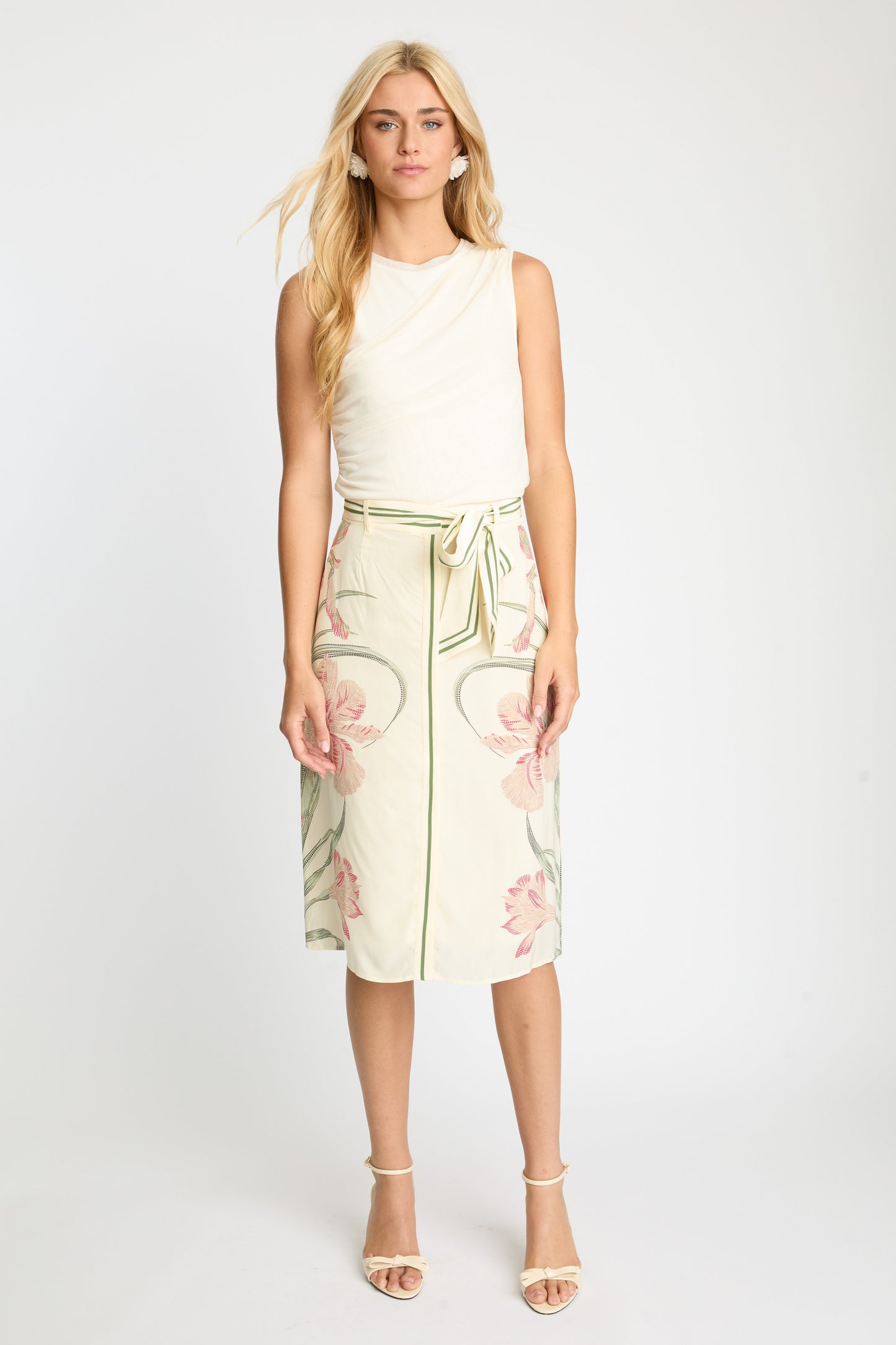 Claudette Skirt in Stippled Iris