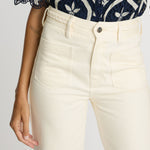 Sienna Denim Pant in Cream