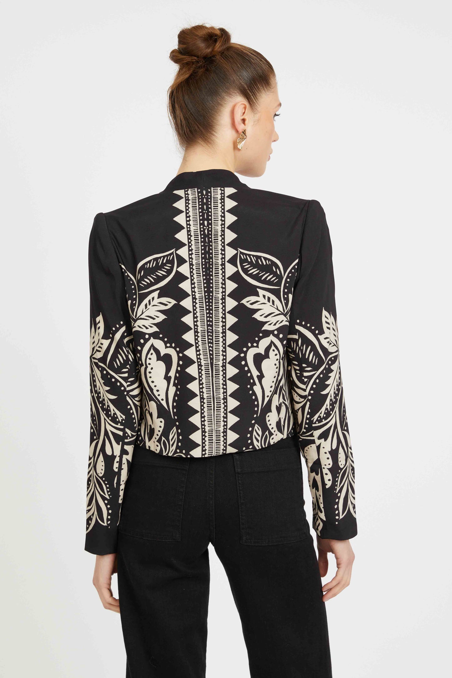 Ezra Reversible Blazer in Zebra Fern