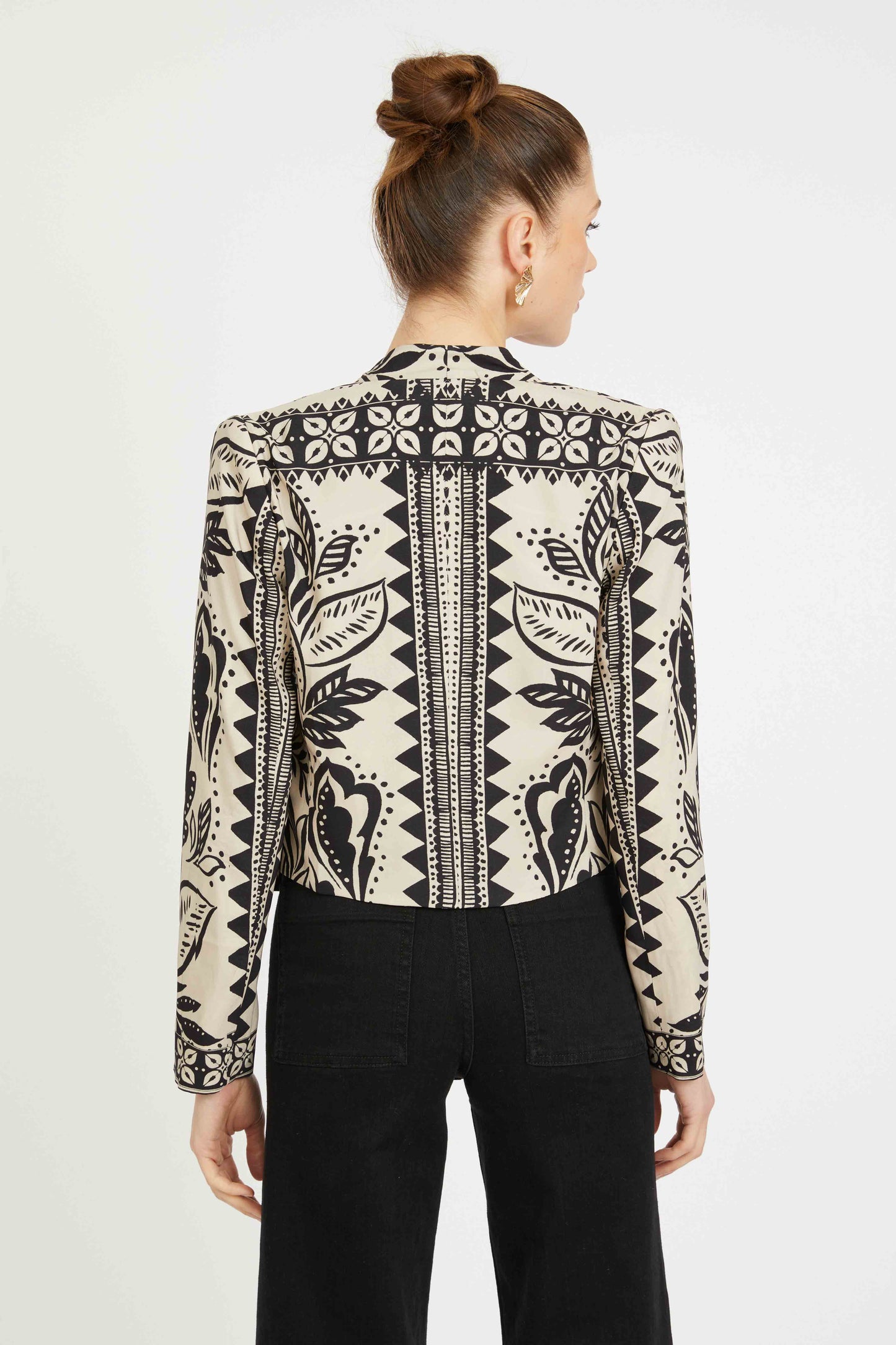 Ezra Reversible Blazer in Zebra Fern