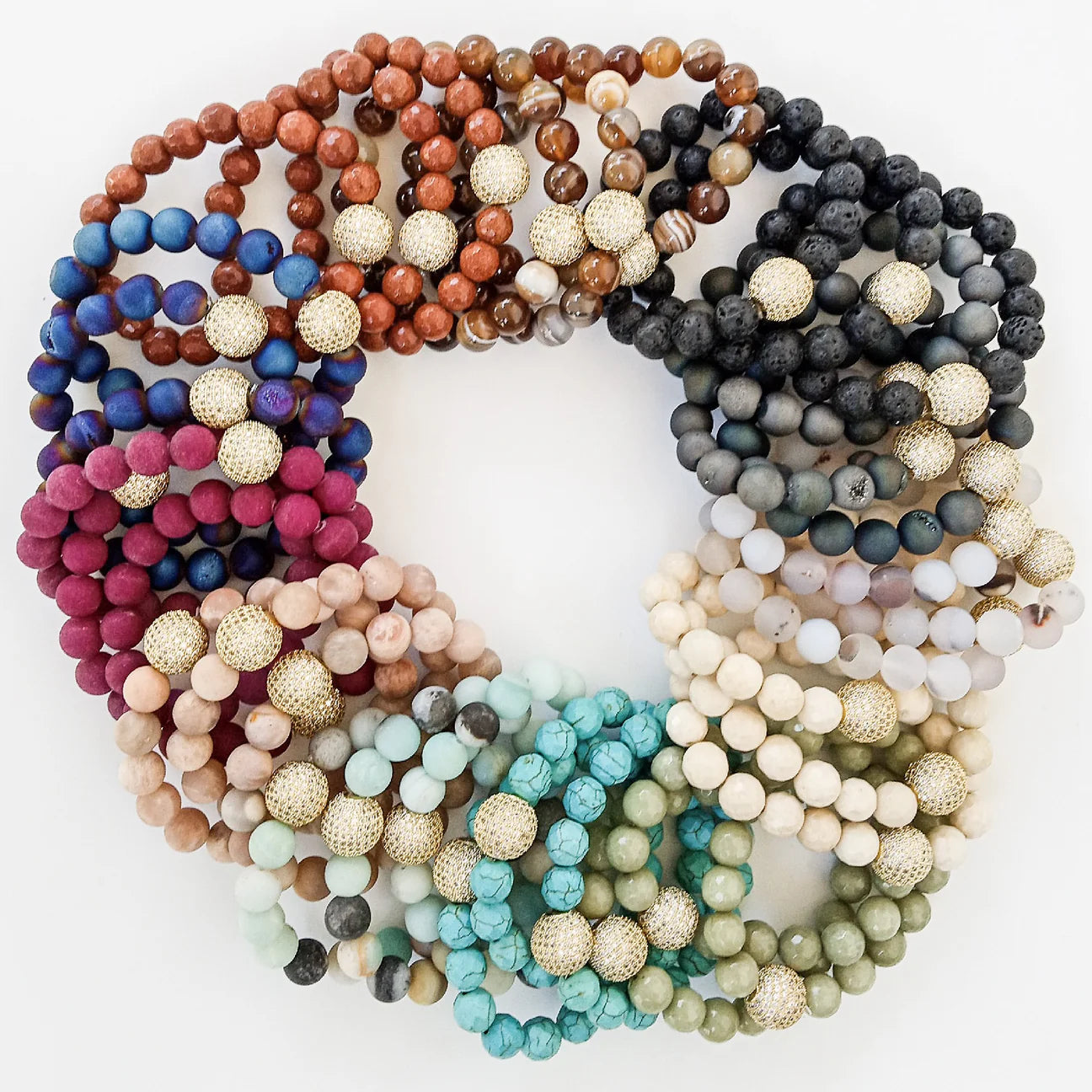 Gemstone Pave Bracelet