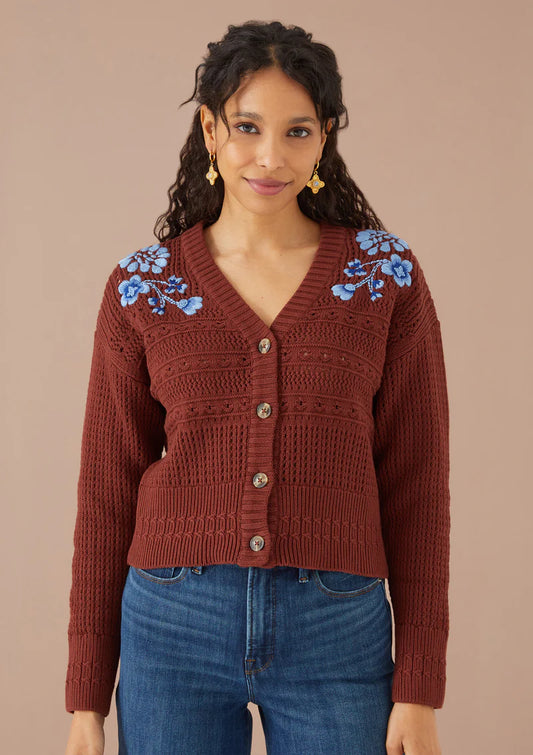 Carrie Cardigan in Cinnamon