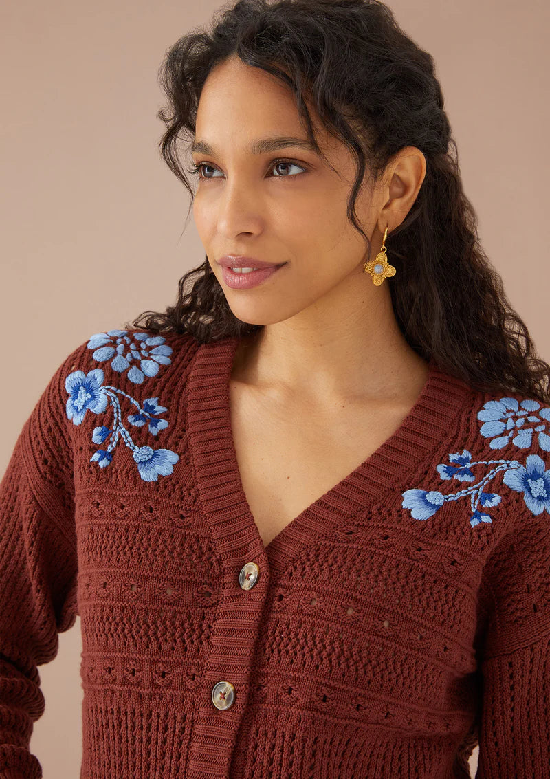 Carrie Cardigan in Cinnamon