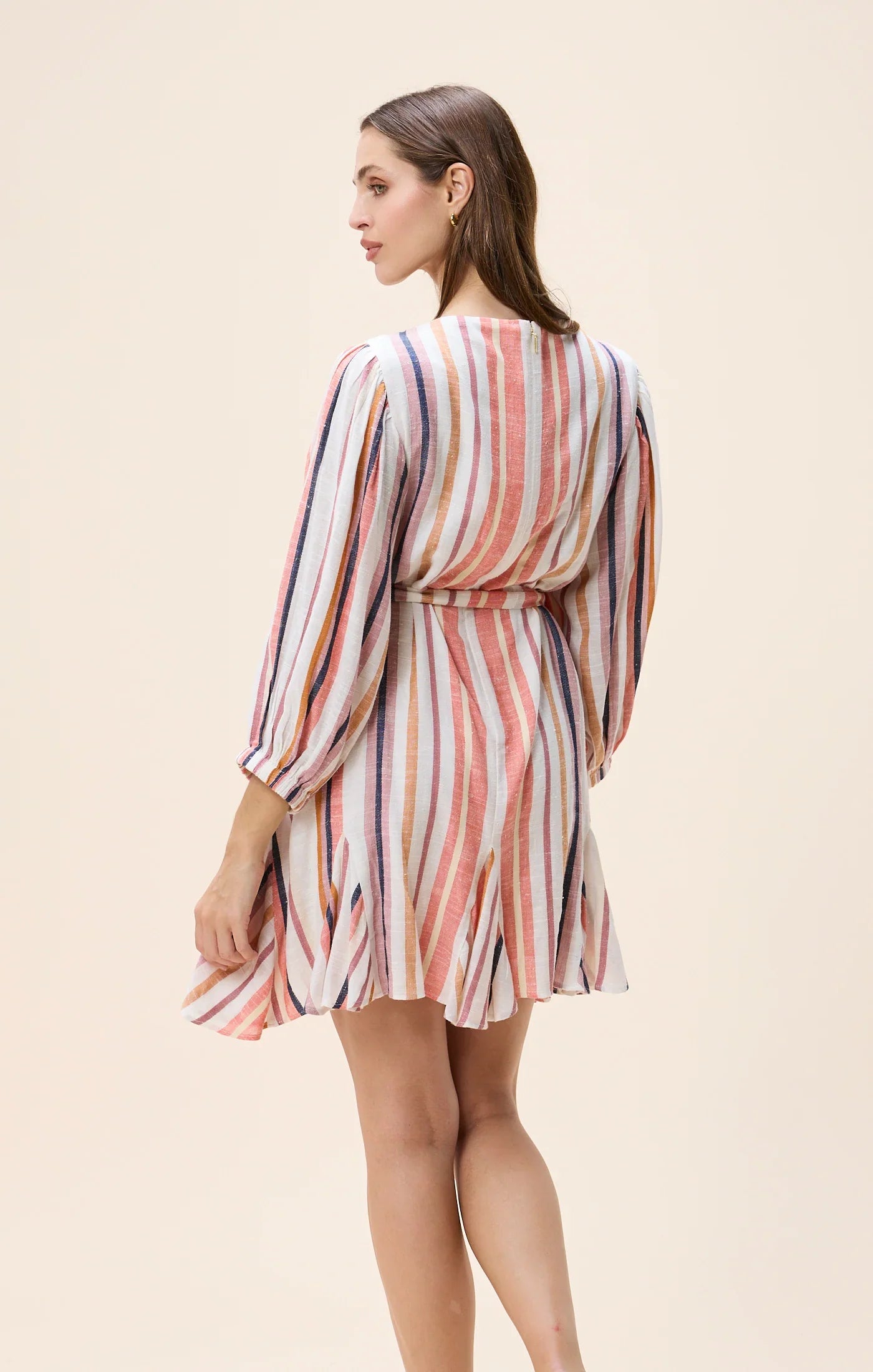 Aerin Mini Dress in Ivory Multi