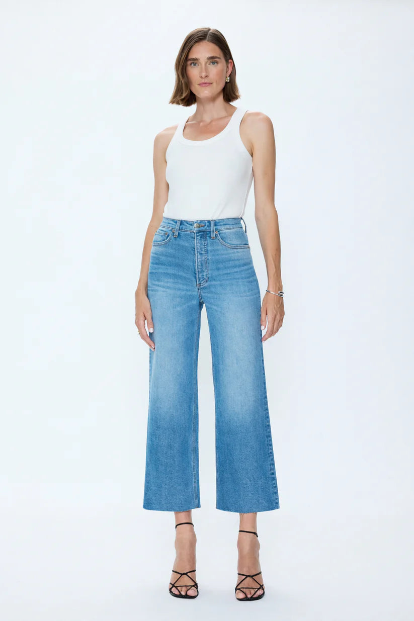 Lana Crop High Rise Ultra Wide Leg in Wild Heart