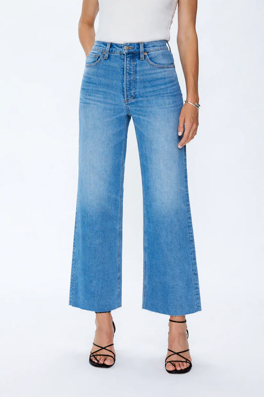 Lana Crop High Rise Ultra Wide Leg in Wild Heart