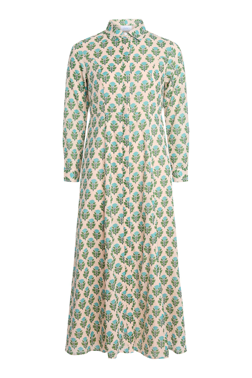 Classic Shirt Dress in Salt Blush