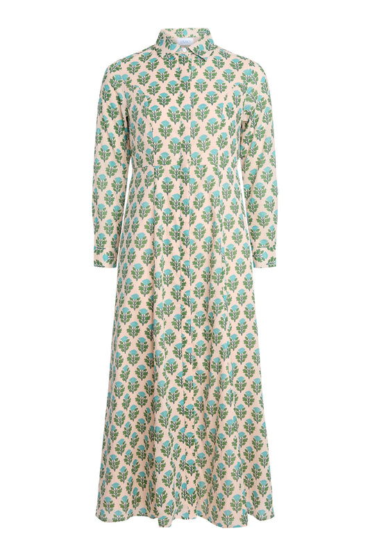 Classic Shirt Dress in Salt Blush