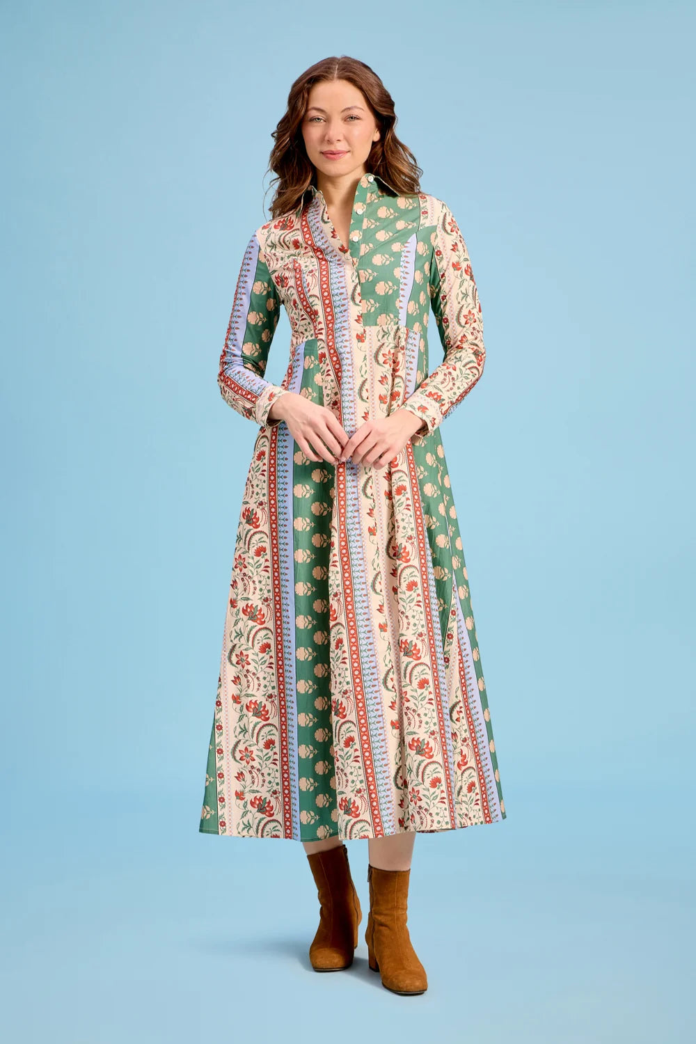 Classic Shirtdress in Bramble