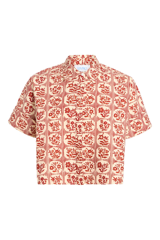 Club Shirt in Brick Bloom