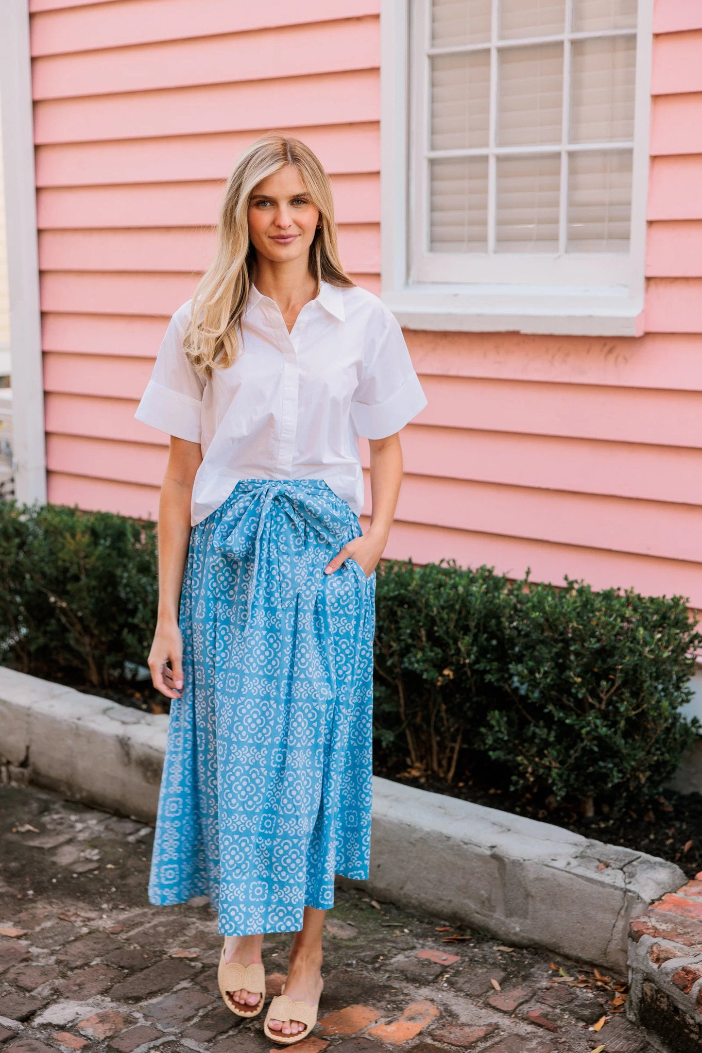 Crop Top in Lanai Tile