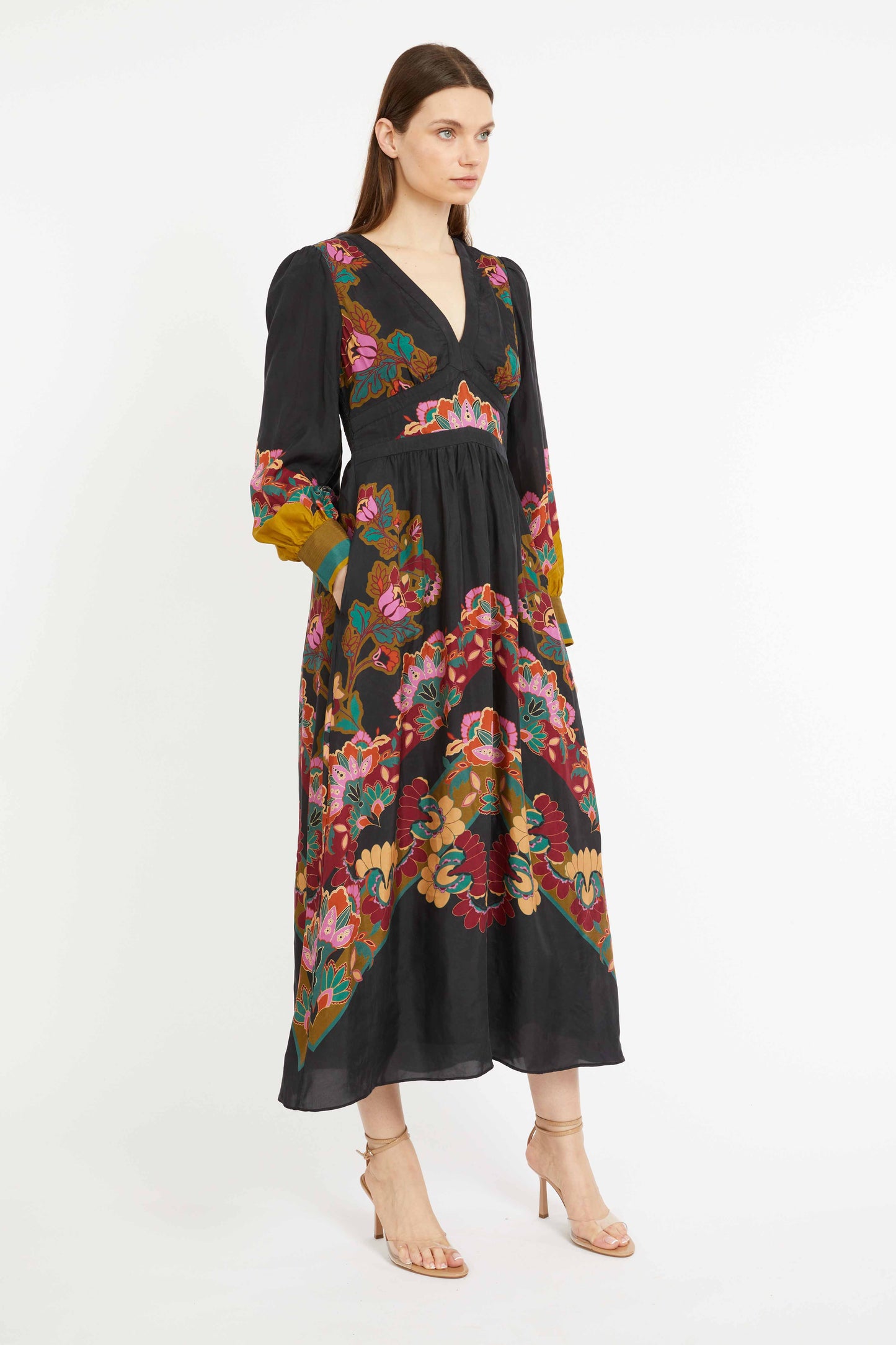 Perle Dress in Lacquer Bush Lily