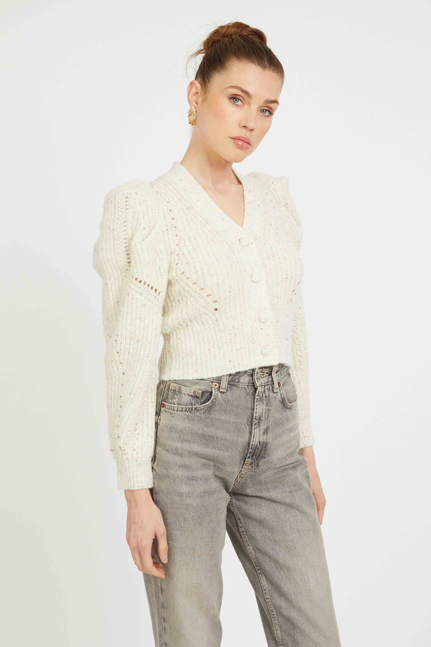 Audra Sweater in Antique White