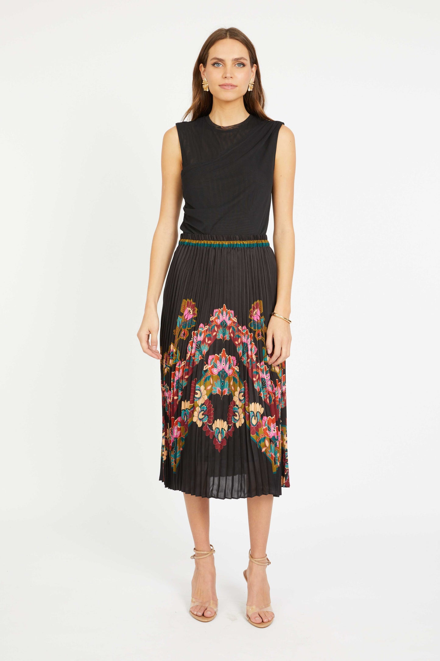 Mia Skirt in Lacquer Bush Lily