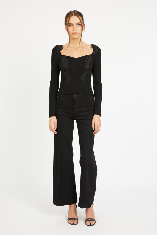 Mallory Top in Black