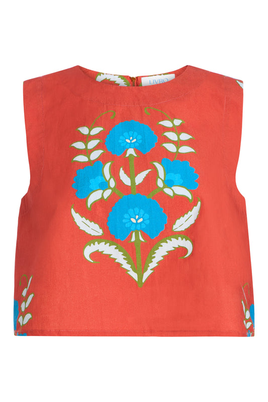 Crop Top in Cinnaleaf