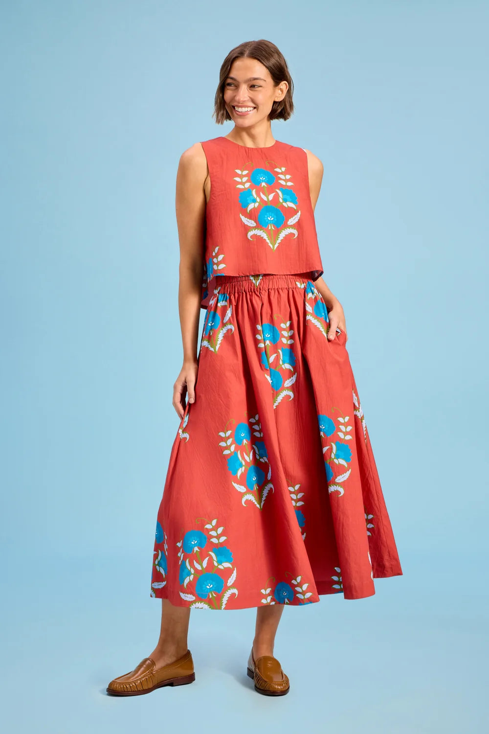 Crop Top in Cinnaleaf