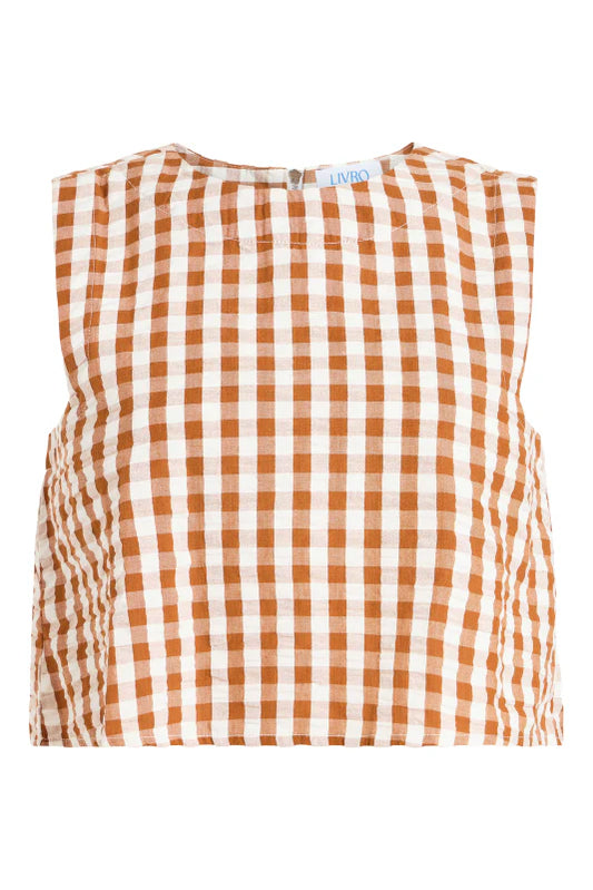Crop Top in Field Check