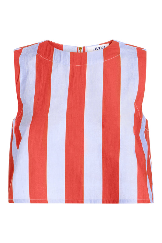 Crop Top in Hearth Stripe