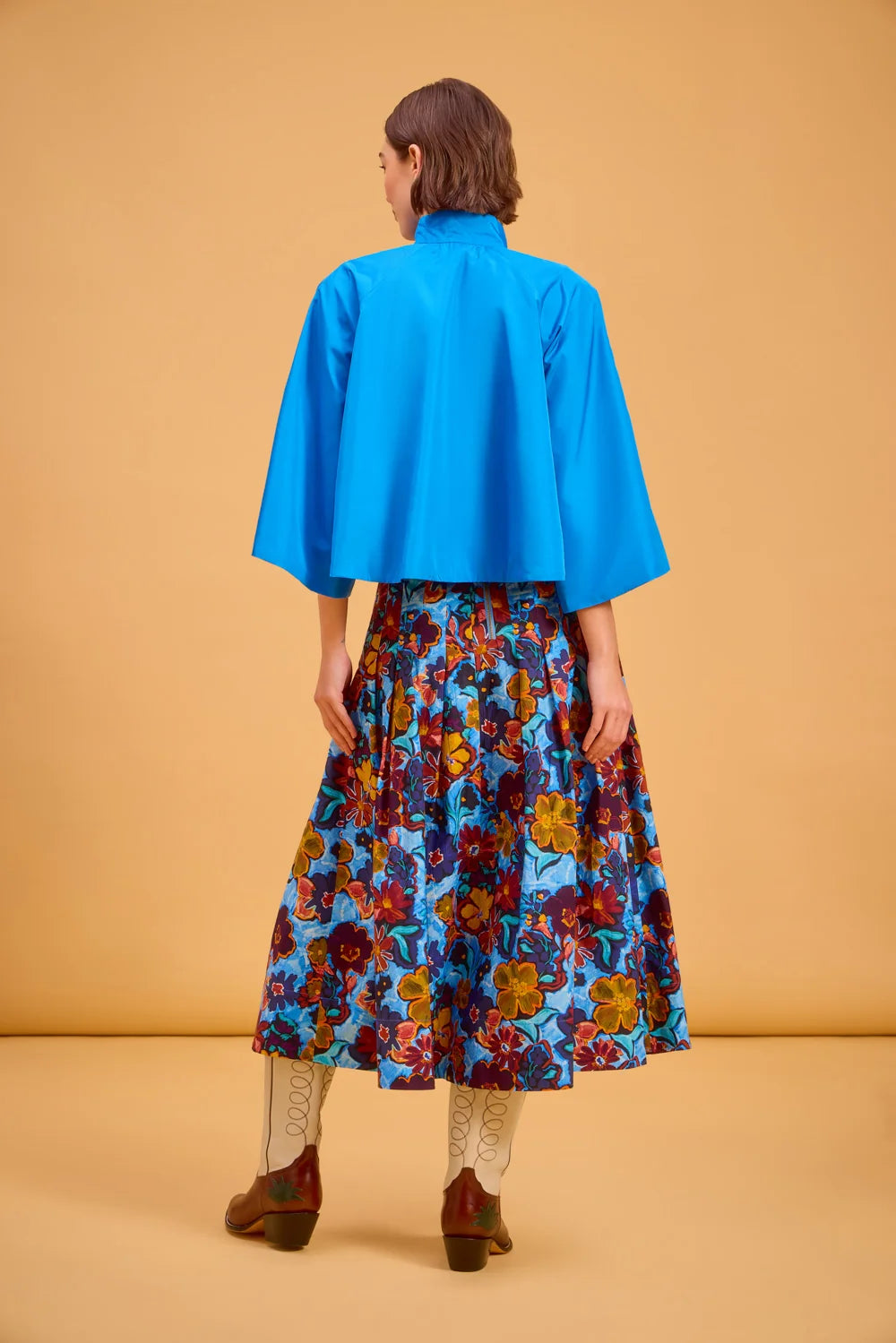 Capelet in True Blue