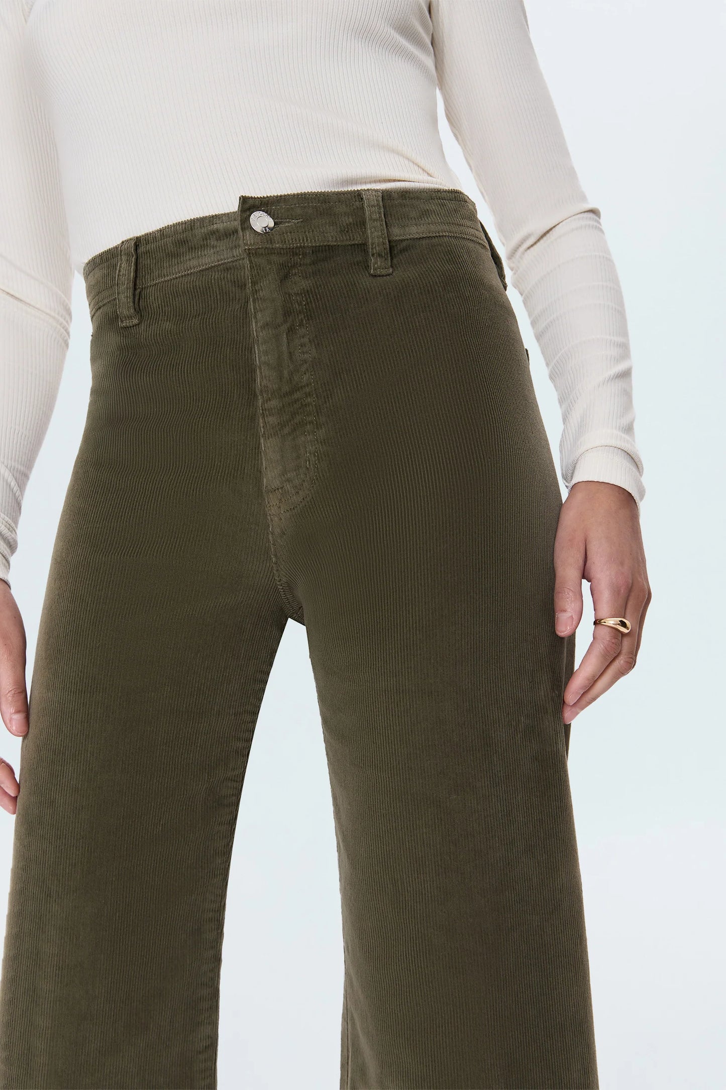 Penny Crop High Rise Wide Leg in Sequoia