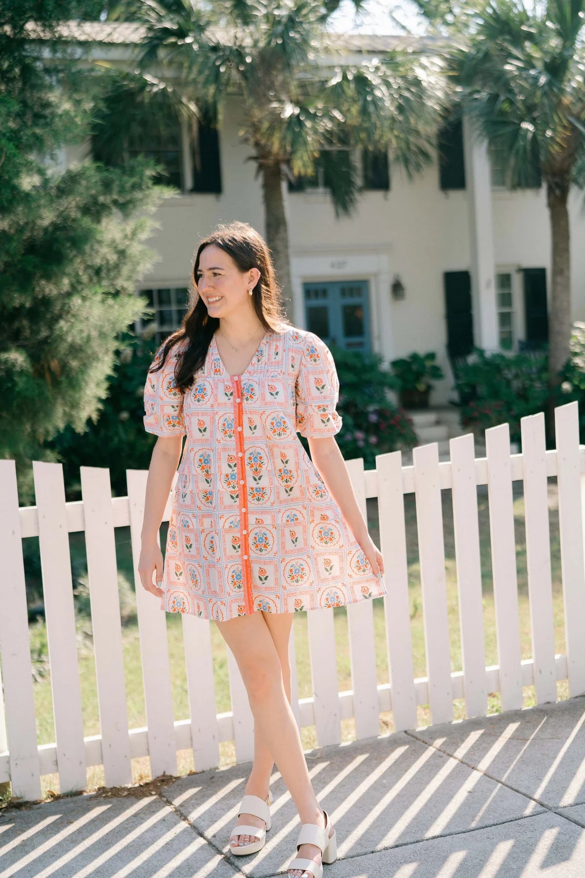 Camille Dress in Perennial Blooms