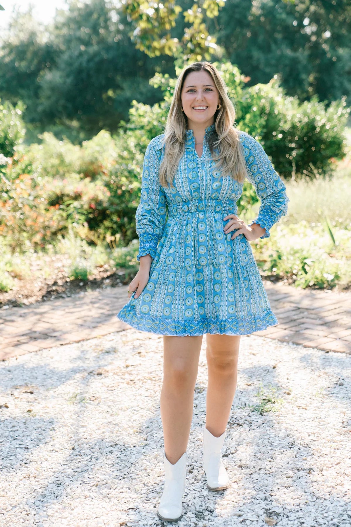 Nicole Dress in Gilded Ivy