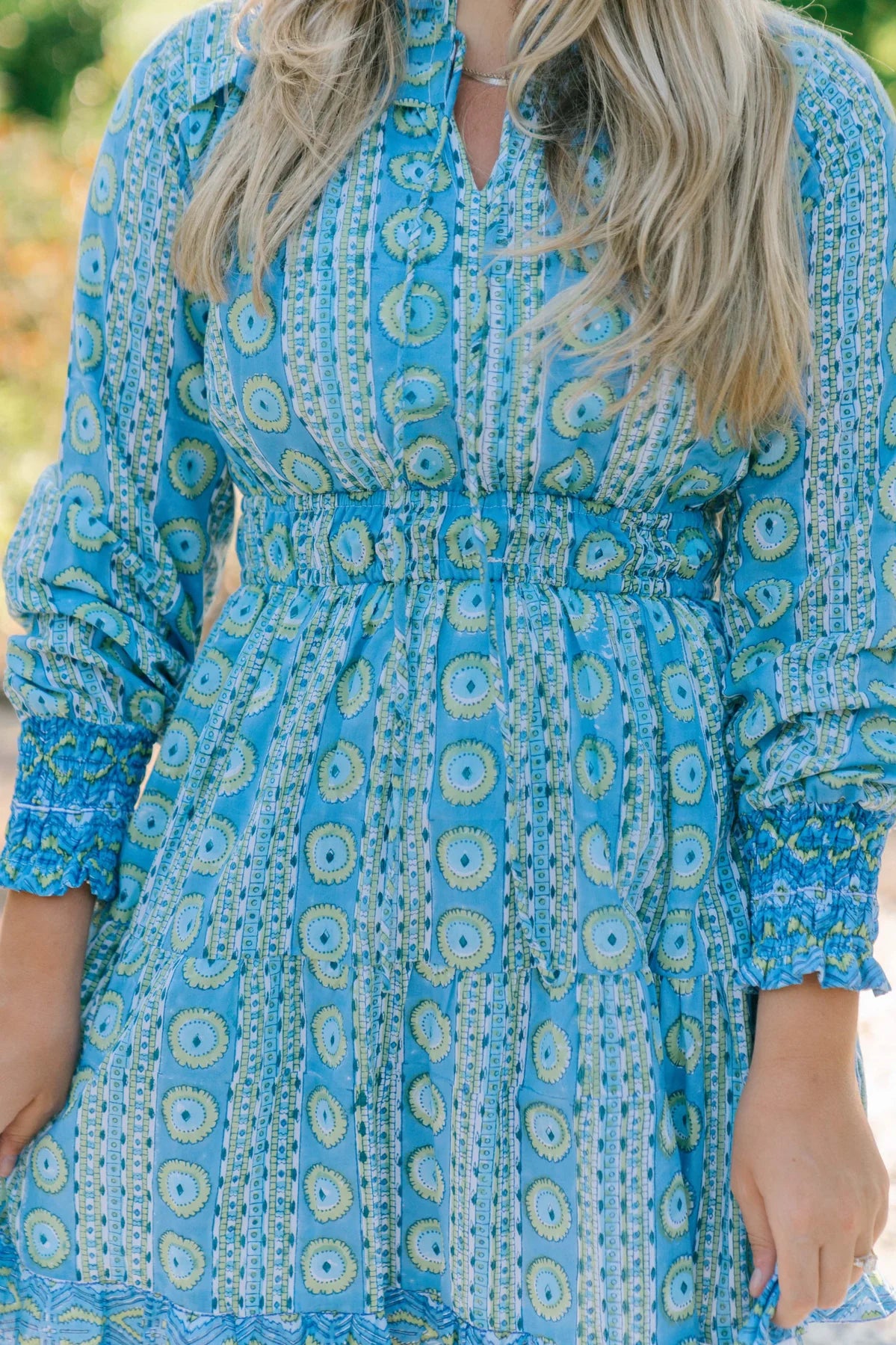 Nicole Dress in Gilded Ivy