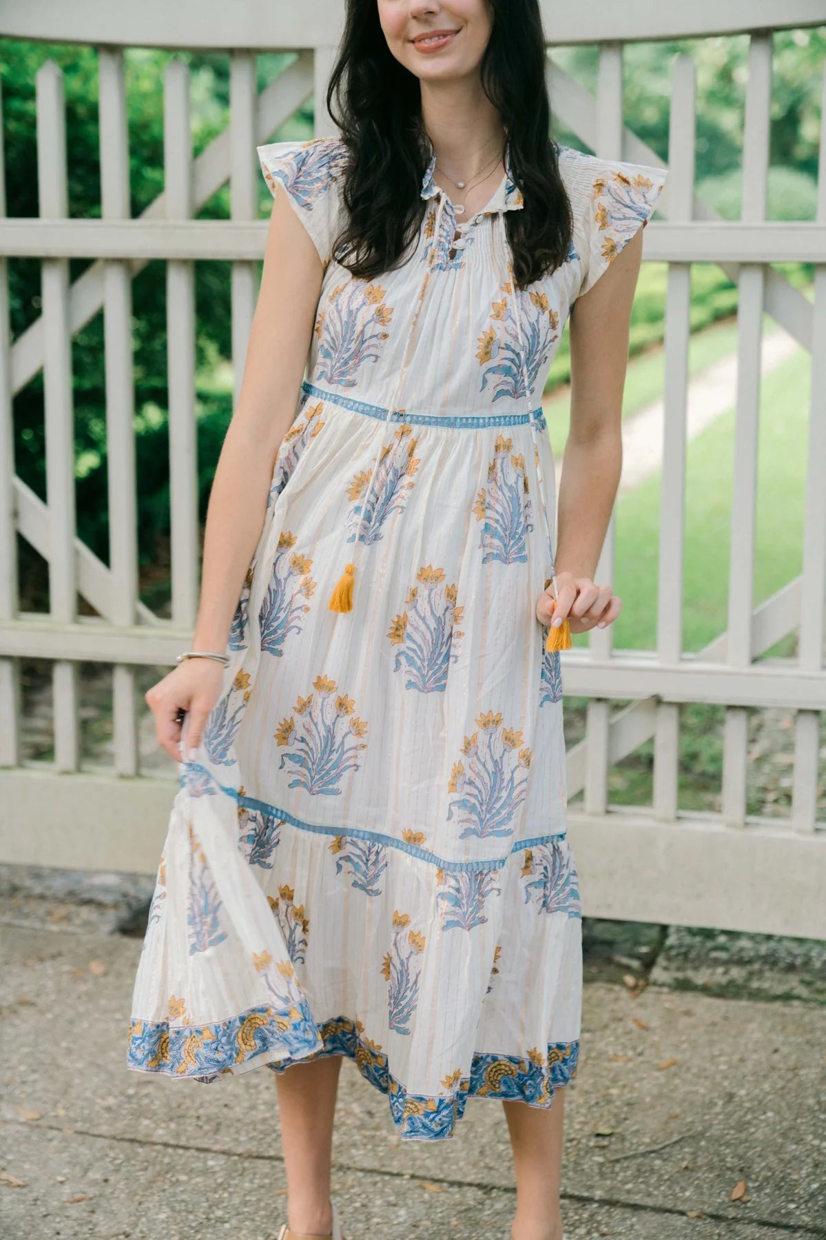 Nova Midi Dress in Willow